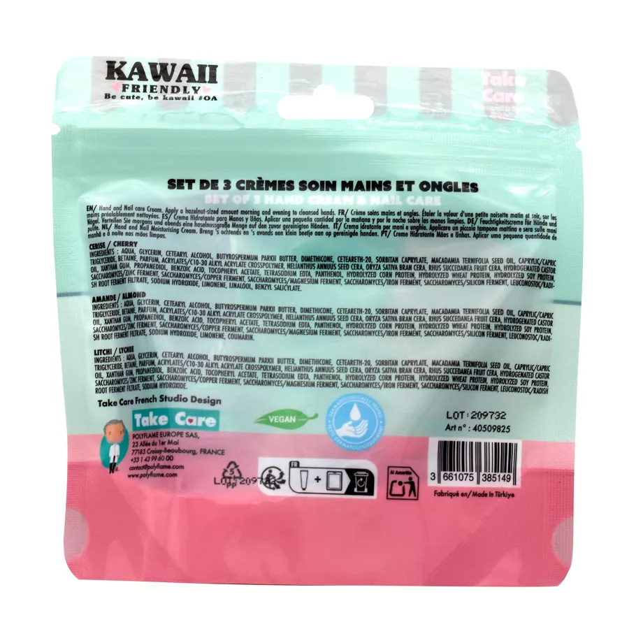 Kawaii Friendly Fuktgivande och Doftande Handkräm 20 ml - Set med 3 st - 5