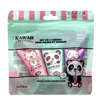 Kawaii Friendly Fuktgivande och Doftande Handkräm 20 ml - Set med 3 st