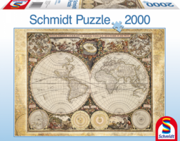 Historical map of the world 2000 bitar Schmidt - 2