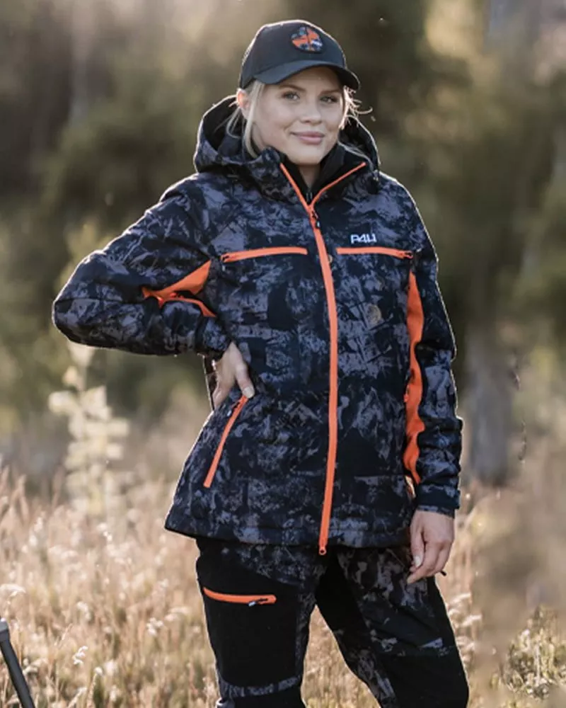 P4H Elite Black Camo jaktjacka Dam - 8