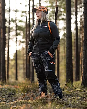 P4H Elite Black Camo jaktbyxor Dam