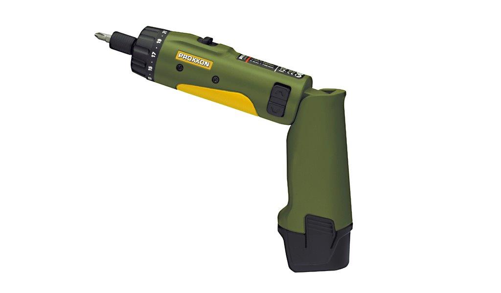 Proxxon Cordless foldable el. screwdr KS/A, incl. rapid charger + lith-ion batt.