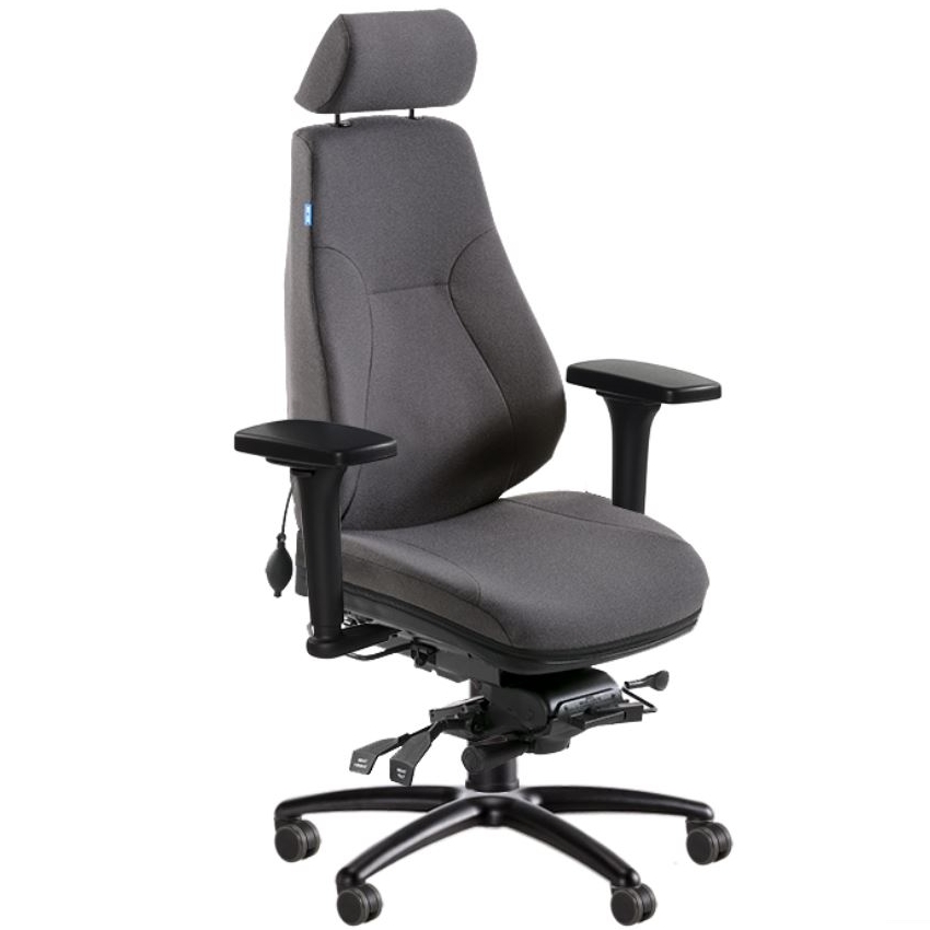 BE-GE 852 24h bevakningsstol, tyg 24/7+ färg WK002