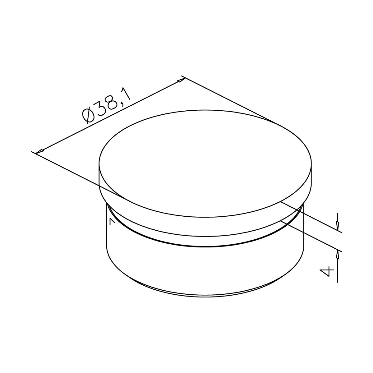 Plugg Rak Classic - 25,4mm - 4