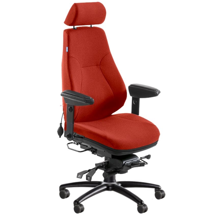 BE-GE 852 24h bevakningsstol, tyg 24/7+ färg WK018 - 3