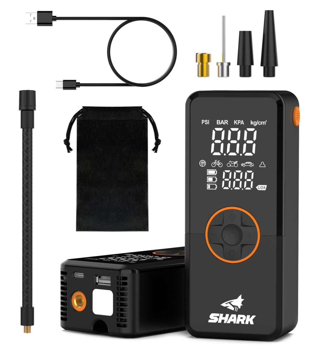 Portabel Luftkompressor 12V & Batteridriven 150 PSI – SHARK BP-150
