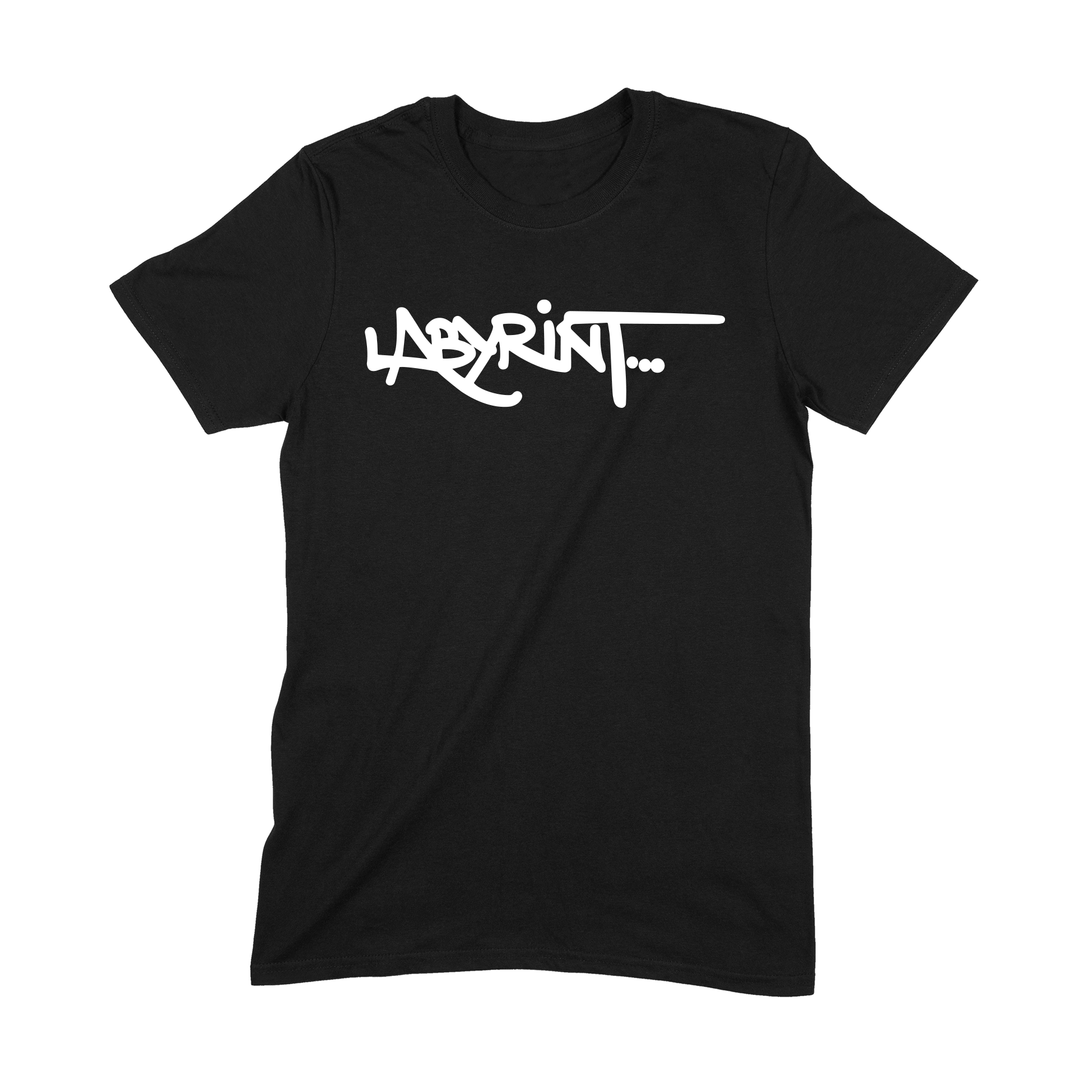 LABYRINT... - T-SHIRT, LOGO (SVART)