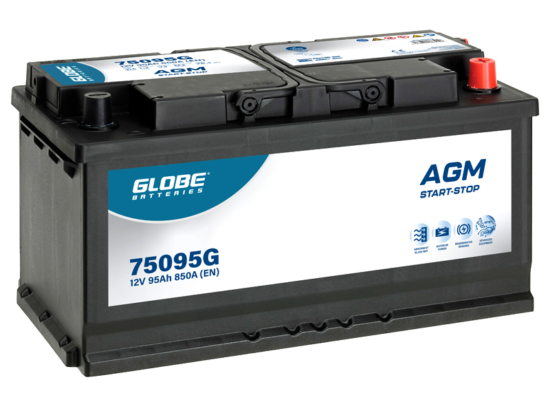 GLOBE AGM 95Ah  batteri   12 V 95 Ah CCA 850 A (EN)