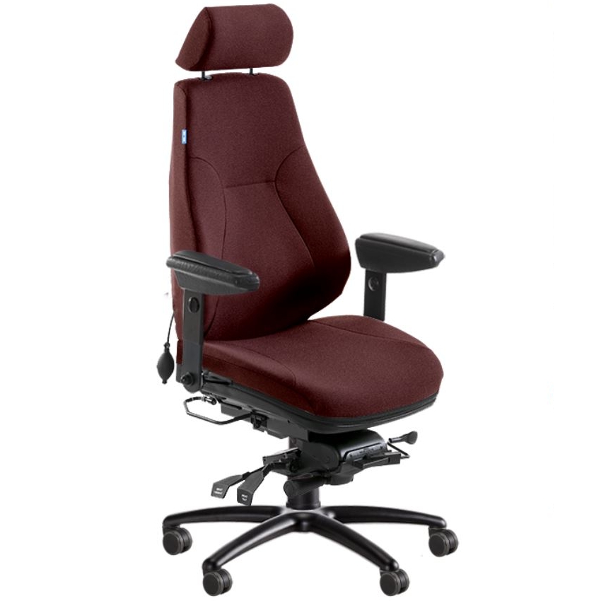 BE-GE 852 24h bevakningsstol, tyg 24/7+ färg WK008 - 3