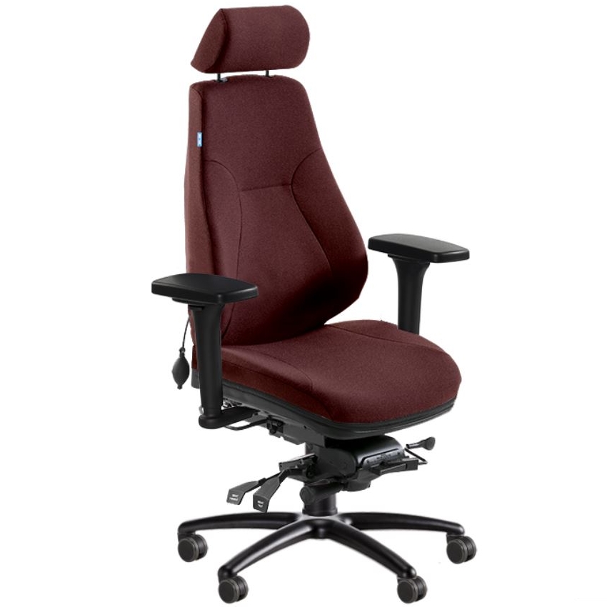 BE-GE 852 24h bevakningsstol, tyg 24/7+ färg WK008
