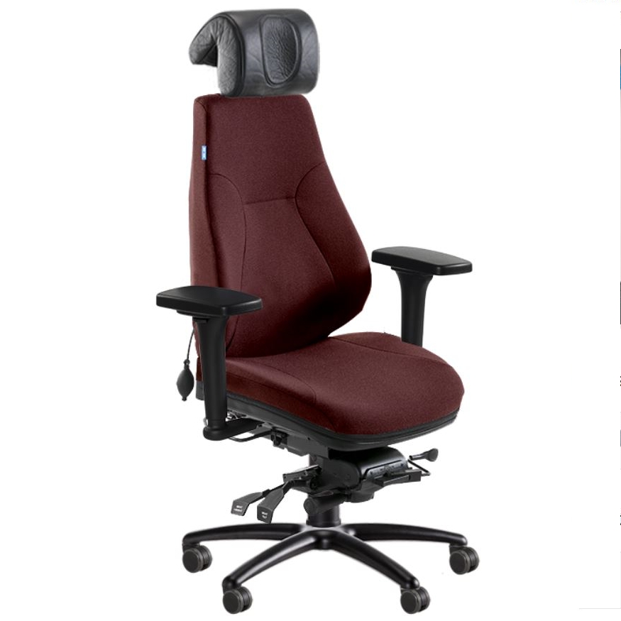 BE-GE 852 24h bevakningsstol, tyg 24/7+ färg WK008 - 2