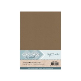 Card Deco - A5 - Kraft 10-p