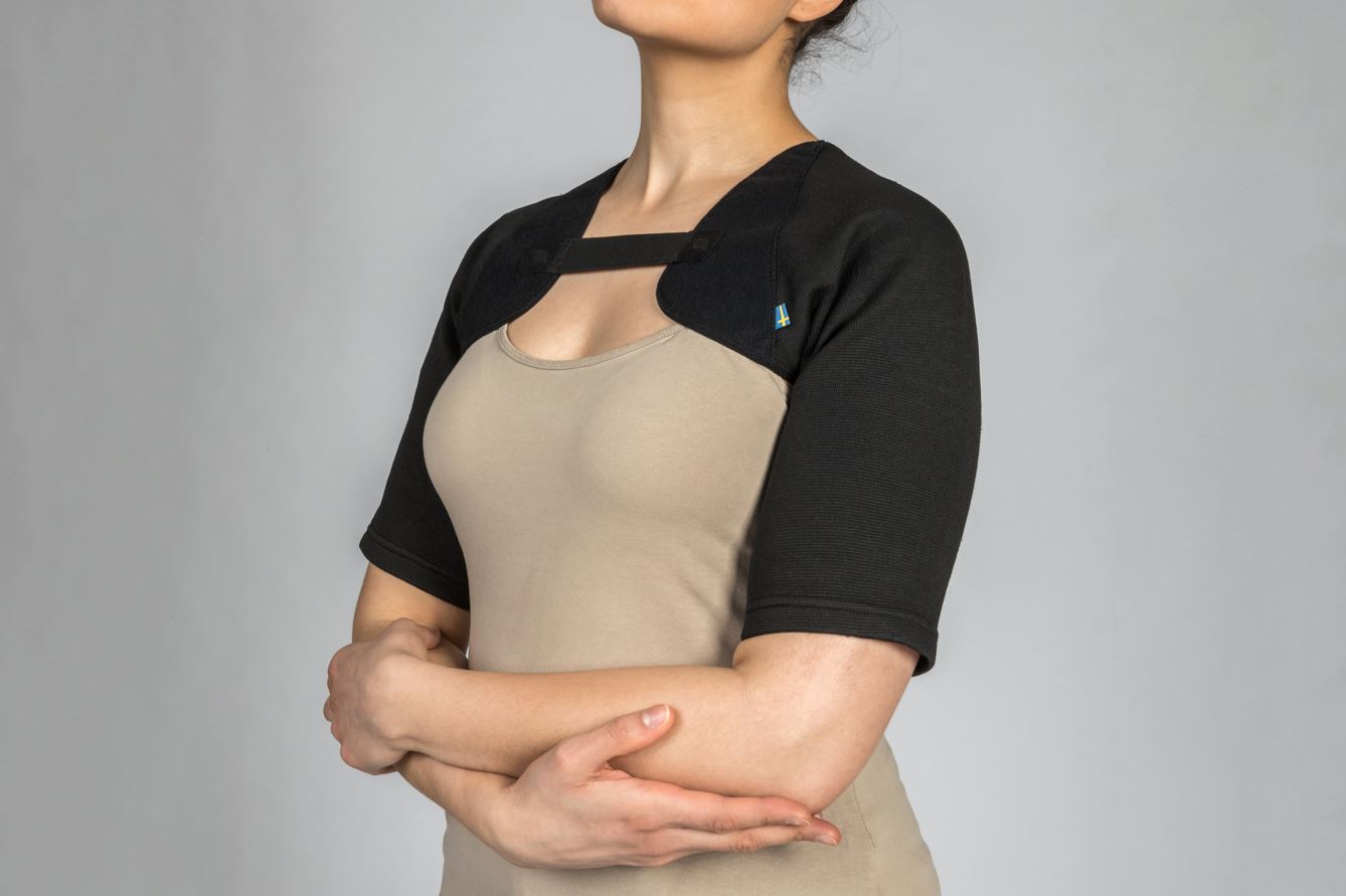 Back on Track STRAPZ Shoulder Support - Black - form-knitted