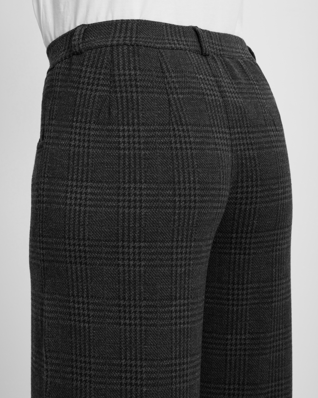 Mirakelbyxa Donna loose hundtandsmönstrad mörkgrå - 3