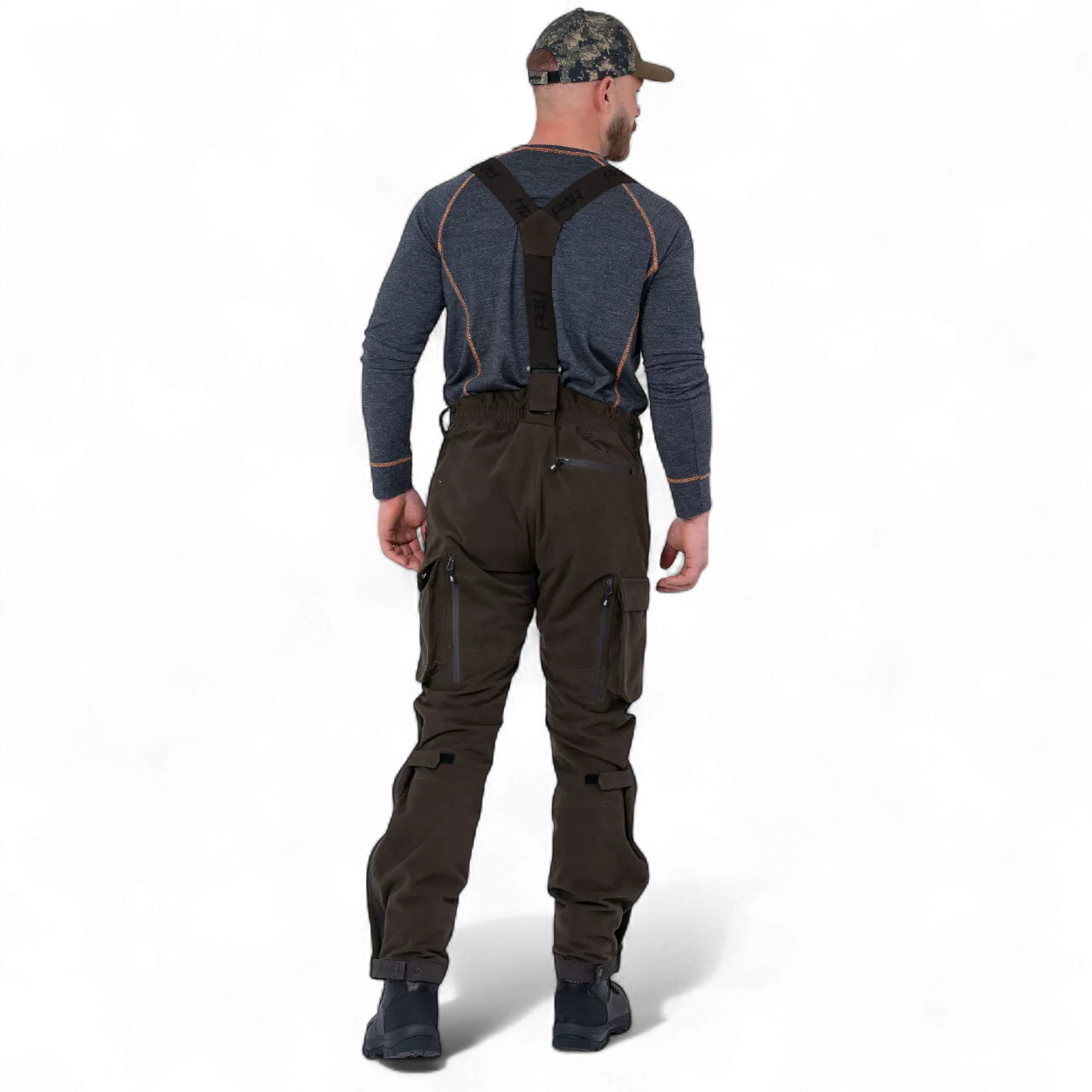P4H Recon XT - Jaktbyxor med hängslen Grön - 4