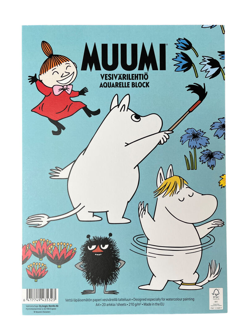 Moomin Watercolor pad A4