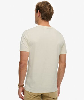 Superdry -Heritage Brand Relaxed Tee - Riff White