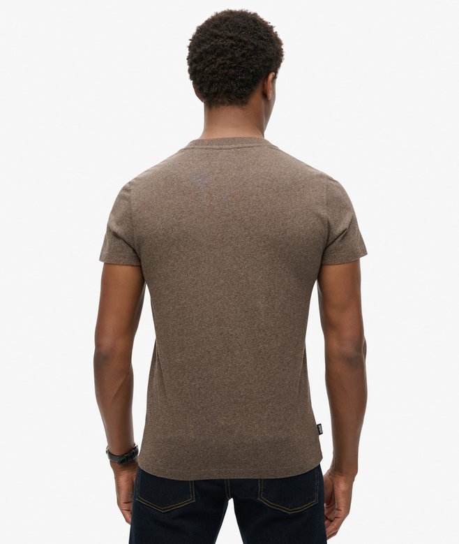 Superdry - Essential Logo Tee - Nutmeg Brown Marl - 3