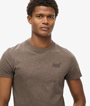 Superdry - Essential Logo Tee - Nutmeg Brown Marl