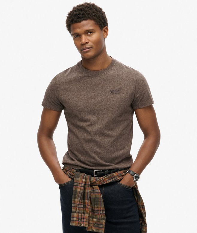 Superdry - Essential Logo Tee - Nutmeg Brown Marl