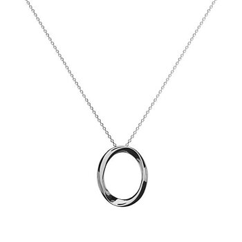 Lineargent Pendants Oval halsband silver 