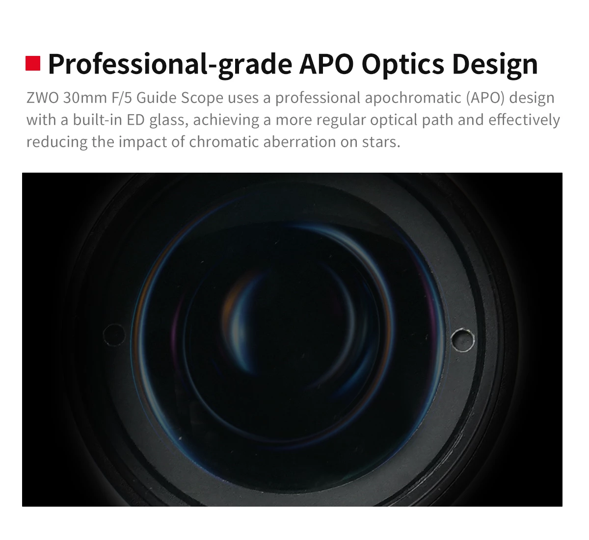 ZWO 30 MM F5 MINI GUIDETELESKOP - 5
