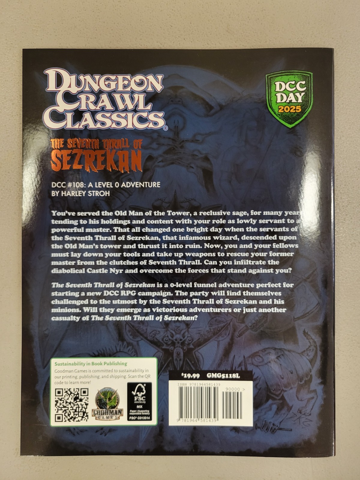 The Seventh Thrall of Sezrekan Foil – DCC #108 Dungeon Crawl Classics + PDF - 2