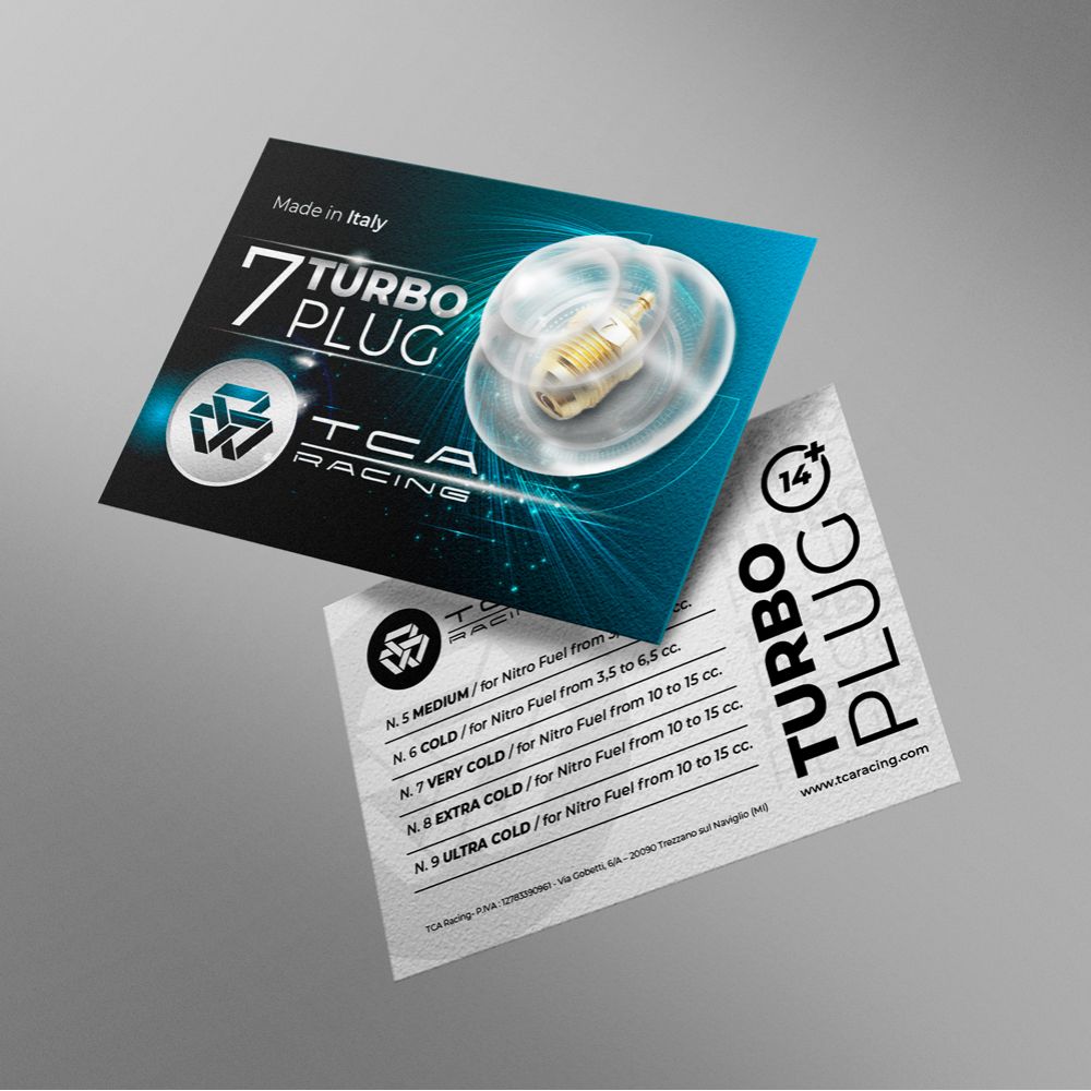 TCA Racing CONICAL TURBO GLOW PLUG No 7 - FOR RACING STROKE ENGINES - RC CARS - ON ROAD - 3