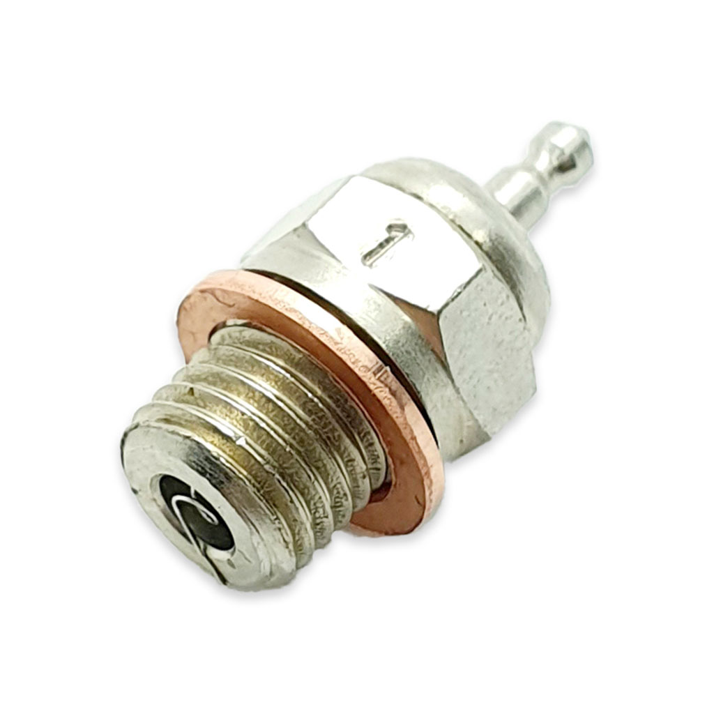 TCA Racing STANDARD GLOW PLUG N° 1 - FOR STROKE ENGINES - 1:8 - 1:10 SCALE - RC CARS
