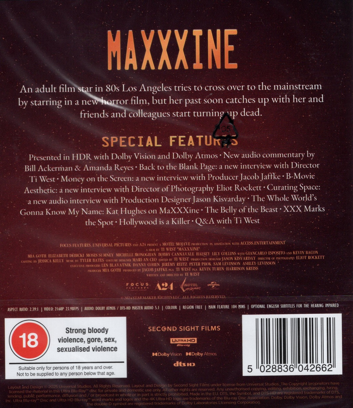 Maxxxine (ej svensk text) (4K Ultra HD) - 2