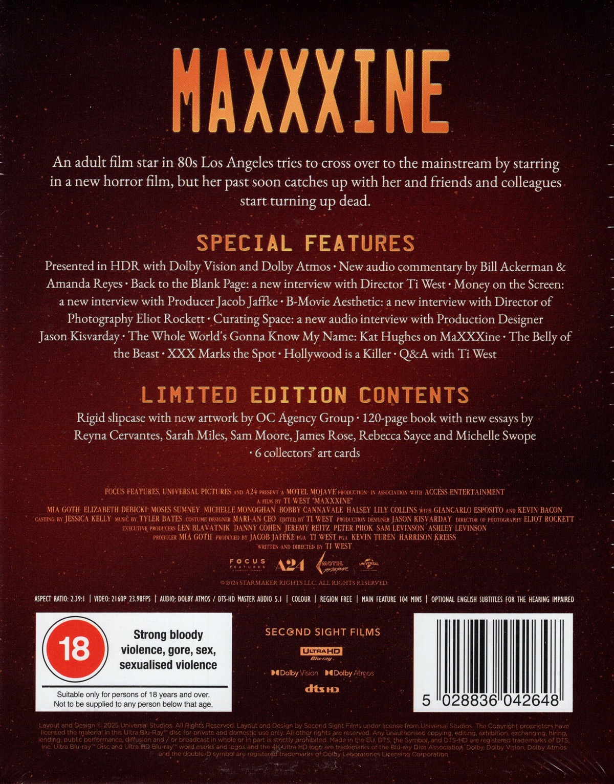 Maxxxine (Limited Edition) (ej svensk text) (4K Ultra HD) - 2