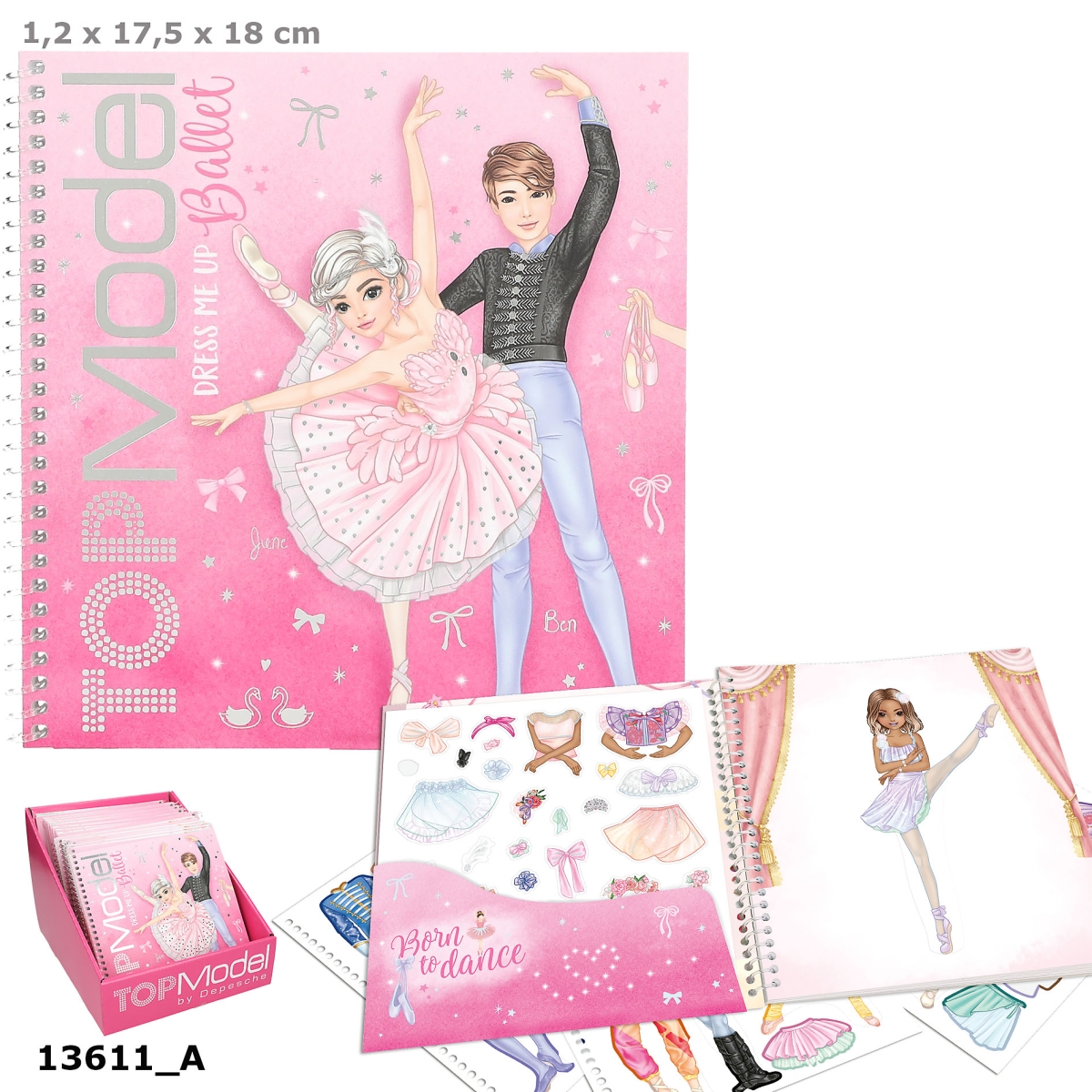 TOPModel Dress Me Up Stickersbok BALETT