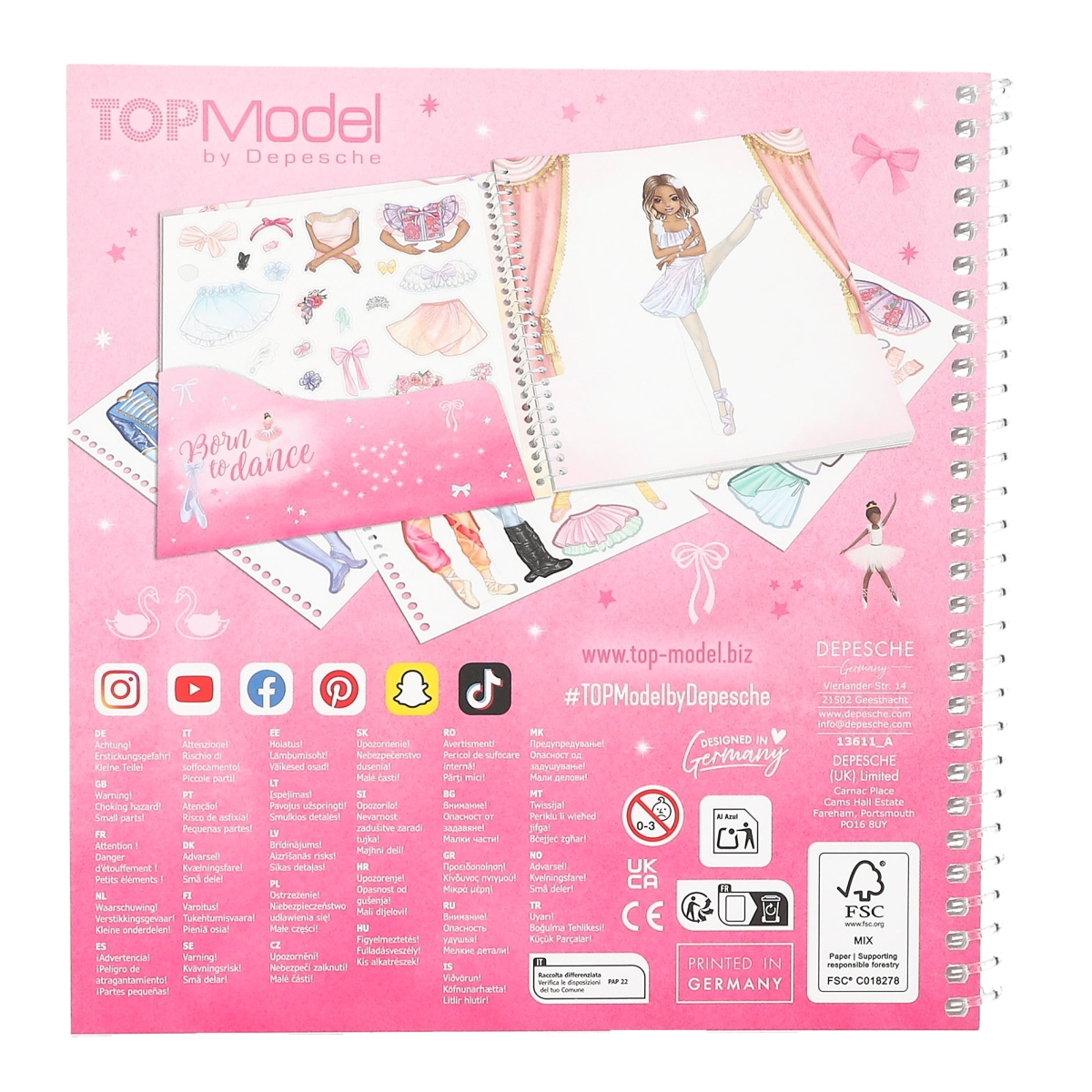 TOPModel Dress Me Up Stickersbok BALETT - 5