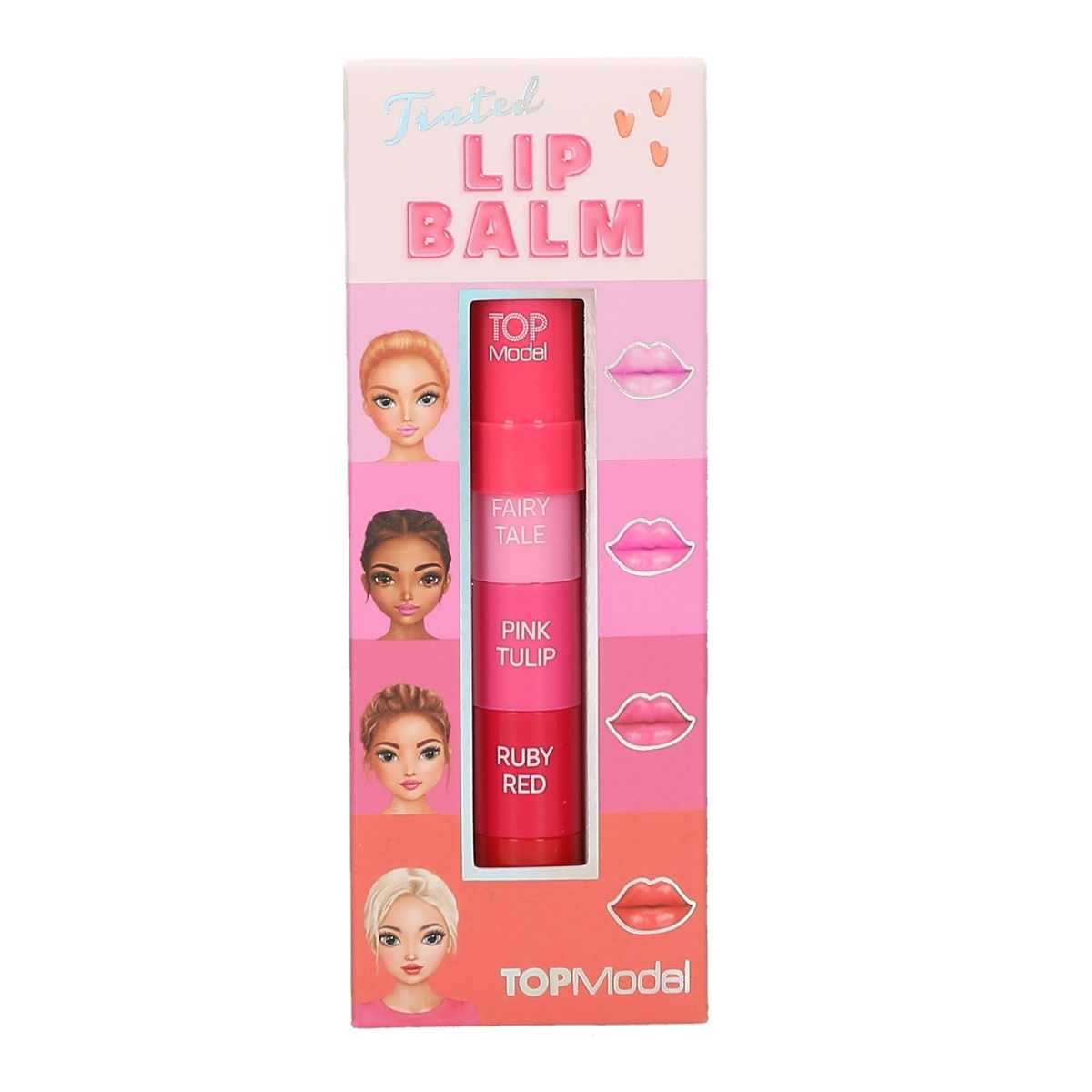TOPModel Läppbalsam, 4 färger BEAUTY and ME - 2