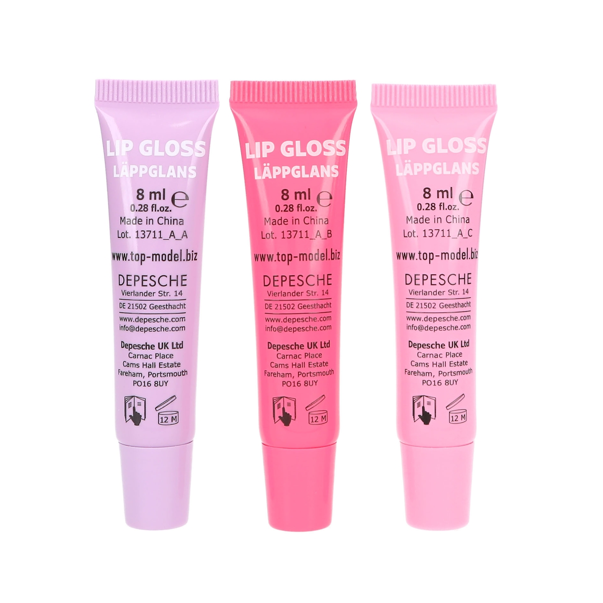 TOPModel Läppglans, 3-pack BEAUTY andME - 5