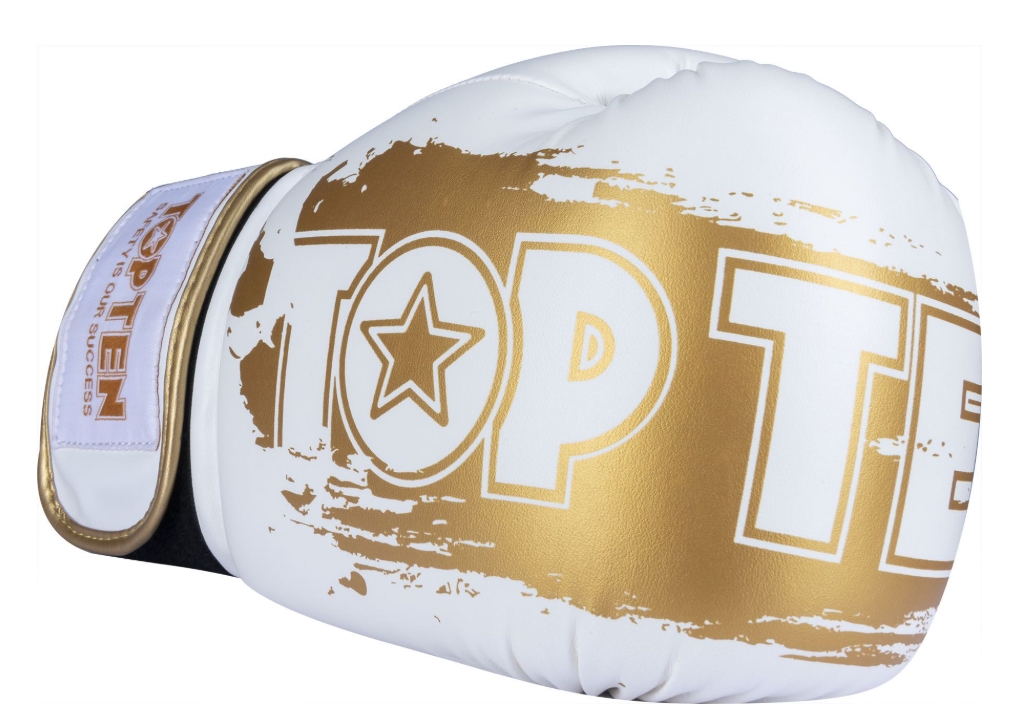 Topten Boxhandske Golden Star Vit/Guld 10-16 oz - 2