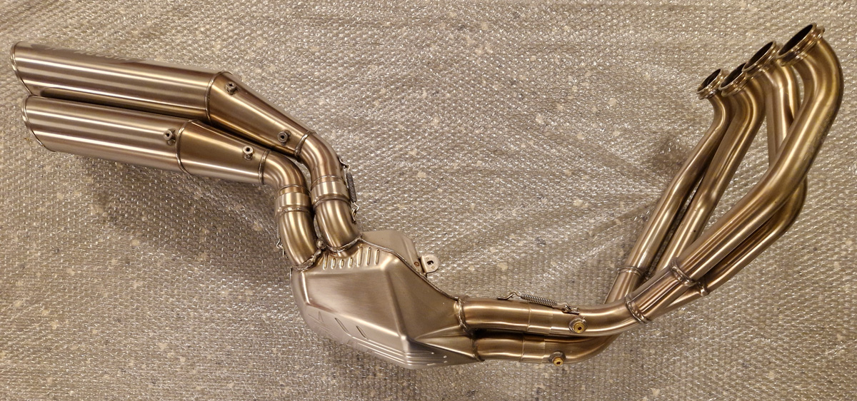 Complete exhaust system inox Brutale