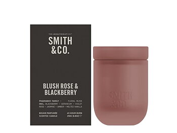 Smith &amp; Co Blush Rose &amp; Blackberry Candle