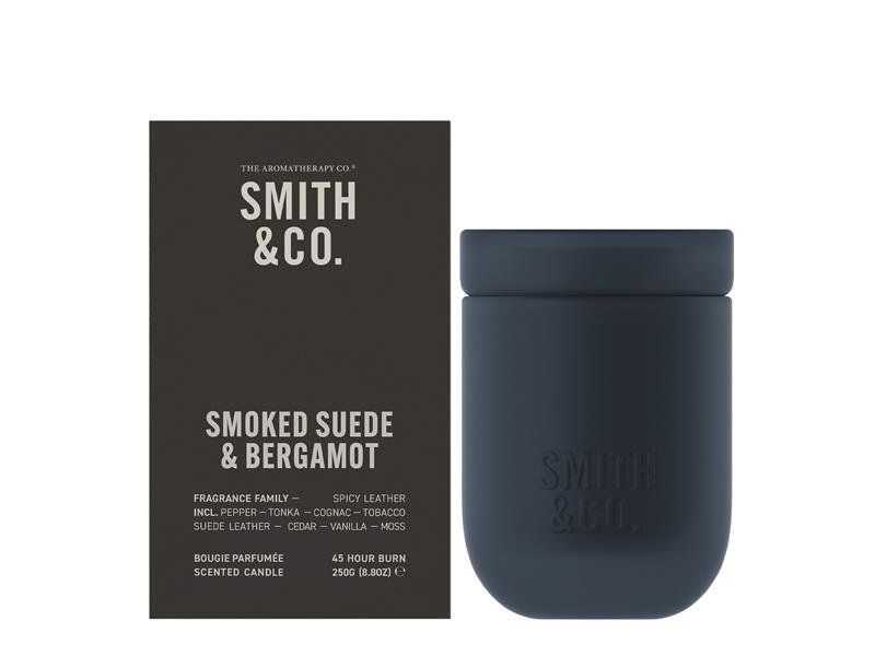 Smith & Co Smoked Suede & Bergamot Candle