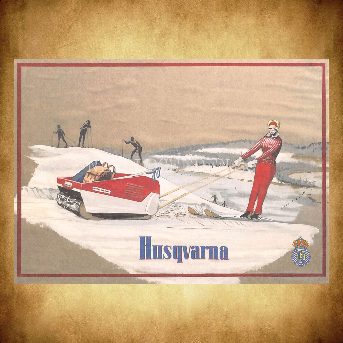HUSQVARNA Tolken - Vykort A5 - 2
