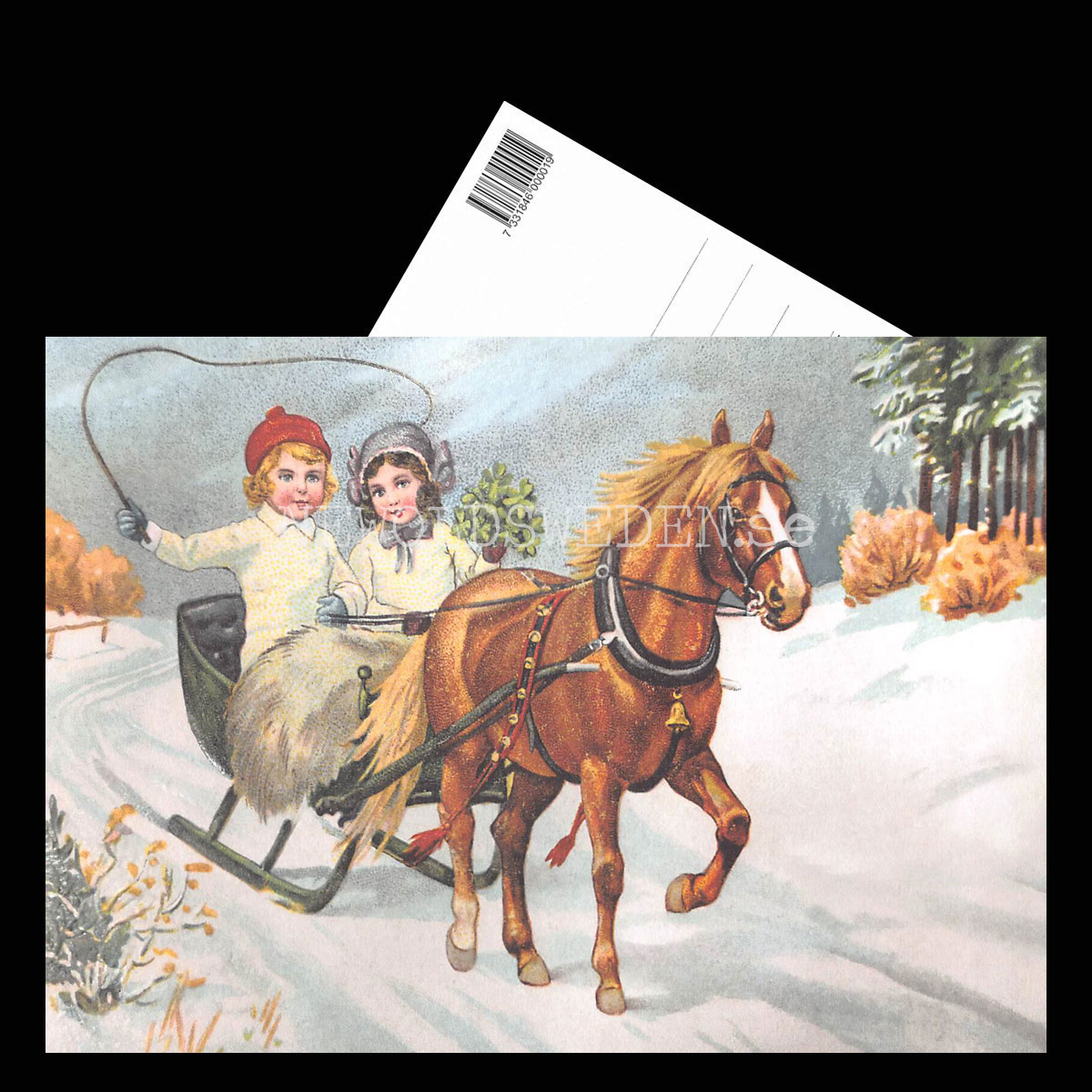 Julkort - Motiv från början 1900-talet - Vykort A5 - 3