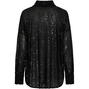 Blus med paljetter - Svart - Marta du chateau