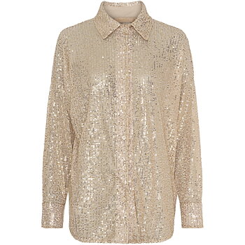 Blus med paljetter - Champagne - Marta du chateau