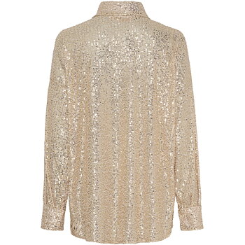 Blus med paljetter - Champagne - Marta du chateau