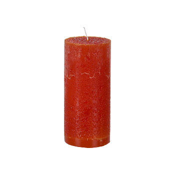 Blockljus Cote Nord Mörkorange 7x15 