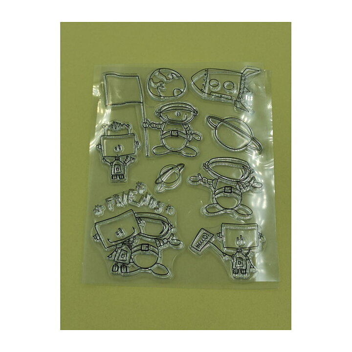 Clear Stamps Second Hand - Space Kids