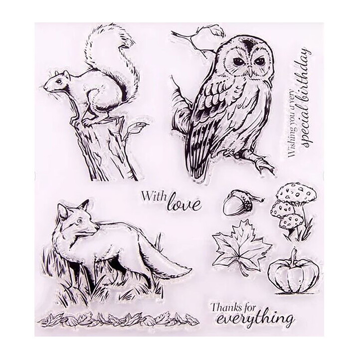 Clear Stamps Second Hand - Forest Animals