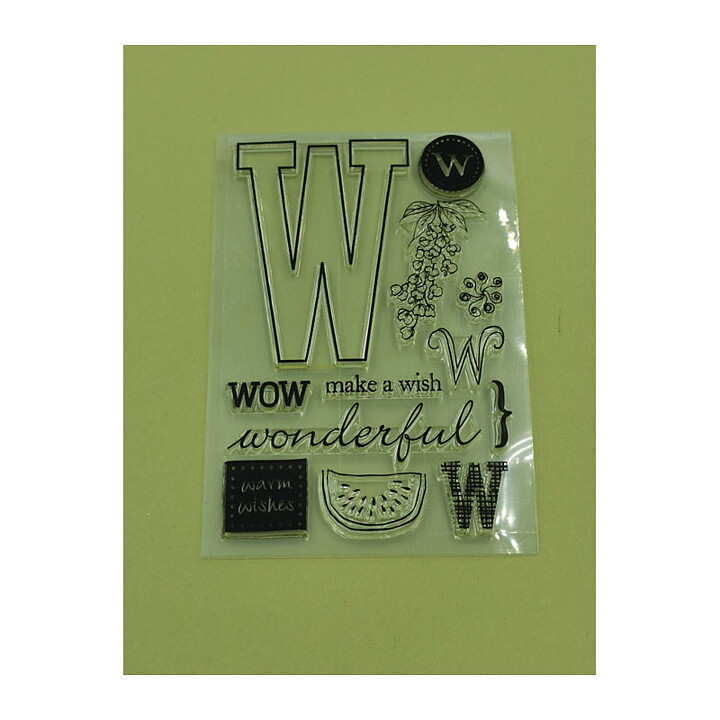 Clear Stamps Second Hand Hero Arts - Choose your Letter "W"