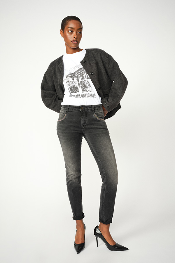 Mos Mosh - MMMaria Loisa Wool Jacket Phantom - 8