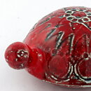 Lisa Larson (Sköldpaddor 1963) Red Turtle with Relief Decor 12 cm (3)